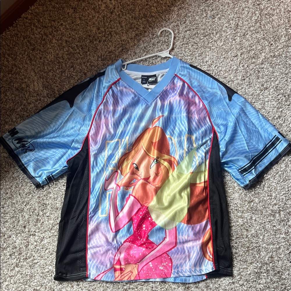 Blue and Black FLORA Winx Club Jersey